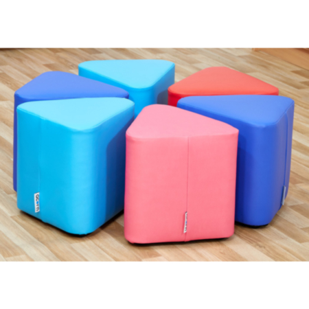 Acorn Primary Classroom Mini Wedge Foam Seats- Set of 6