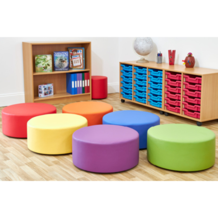 Acorn Primary Classroom Large Dot Foam Seats- Set of 6