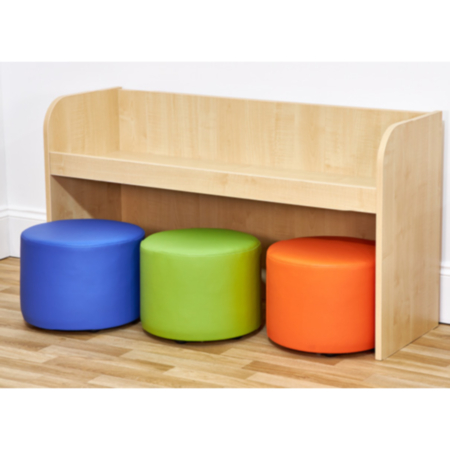 Early Years Wide Activity Bench with 3 Dot Seats