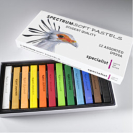 Spectrum Soft Pastels  Pack 12 Asrtd Colours