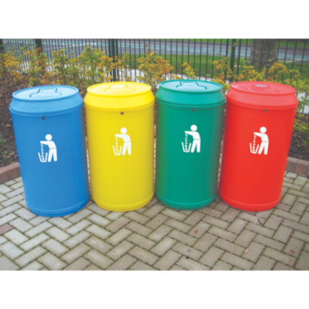 School Playground Plastic Drinks Can Shaped Litter Bin