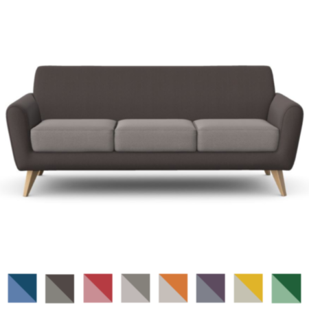 Detroit Office Reception Three-Seater Sofa