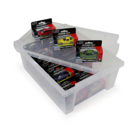 25 Die Cast Cars Set with Tray and Lid