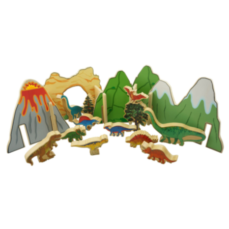 Happy Architect Wooden Dinosaur Play Set