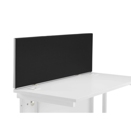 Magnum Straight Upholstered Desk Screen- 1400mm - Black