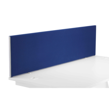 Magnum Straight Upholstered Desk Screen- 1600mm - Blue