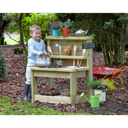 Millhouse Small Early Years Wooden Outdoor Discovery Mud Kitchen