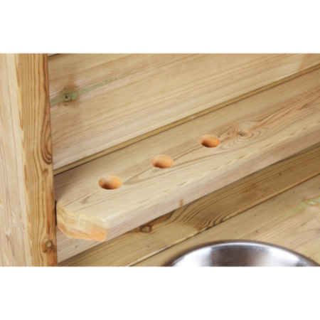 Millhouse Early Years Wooden Outdoor Discovery Mini Mud Kitchen 