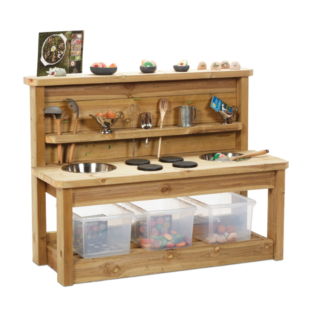 Millhouse Large Early Years Wooden Outdoor Discovery Mud Kitchen 