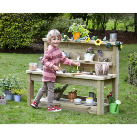 Millhouse Early Years Wooden Outdoor Playground Multi Mud Explorer Kitchen 