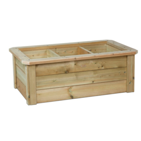 Millhouse Early Years Wooden Outdoor Multi Use Small Texture Trough or Planter