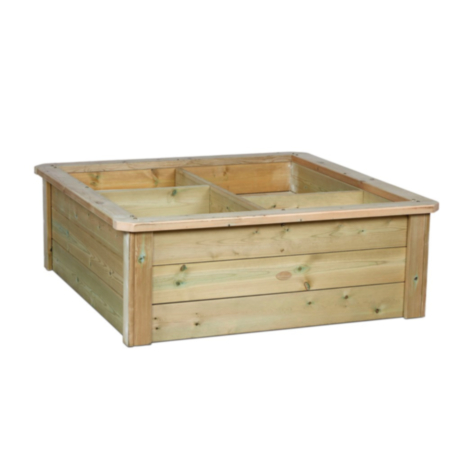 Millhouse Early Years Wooden Outdoor Square Texture Trough or Planter