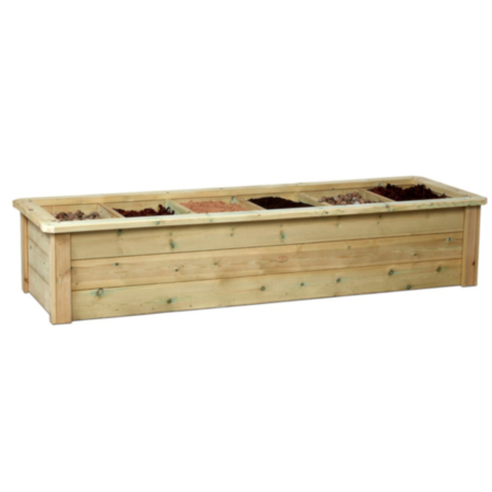 Millhouse Early Years Wooden Outdoor Large Texture Trough or Planter