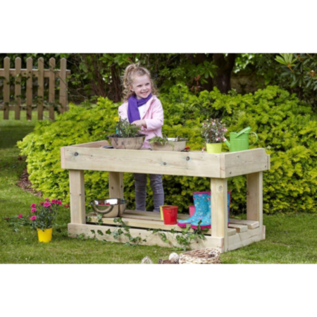 Millhouse Early Years Wooden Outdoor Activity Busy Bench