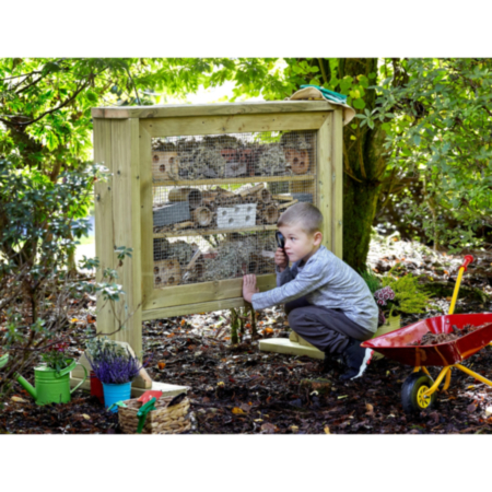 Millhouse Early Years Outdoor Wooden Freestanding Mini Beasts Bug Hotel