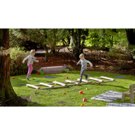 Millhouse Early Years Wooden Outdoor Play Interactive Floor Ladder