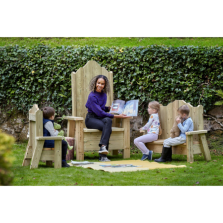 Millhouse Wooden Outdoor School Playground Storytelling Chair for Single Child