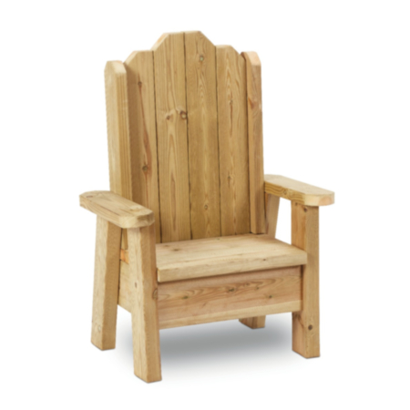 Millhouse Wooden Outdoor School Playground Storytelling Chair for Single Child