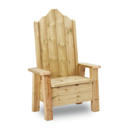 Millhouse Wooden Outdoor School Playground Teacher Storytelling Chair for Single Adult