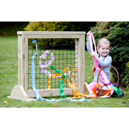 Millhouse Early Years Wooden Outdoor Play Creative Weaving Panel