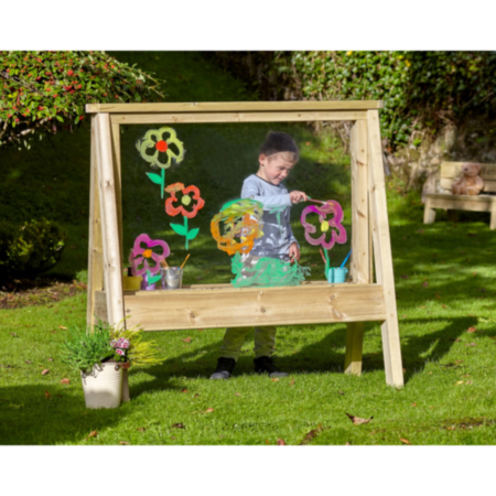 Millhouse Early Years Large Outdoor Wooden Creative Mark Making Easel