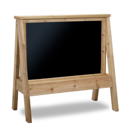 Millhouse Early Years Wooden Outdoor Large Creative Mark Making Chalkboard Easel 