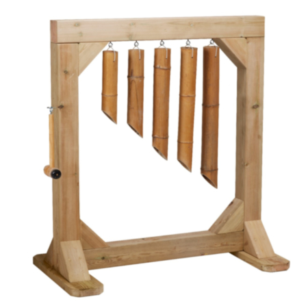 Millhouse Early Years Wooden Outdoor Bamboo Musical Glockenspiel