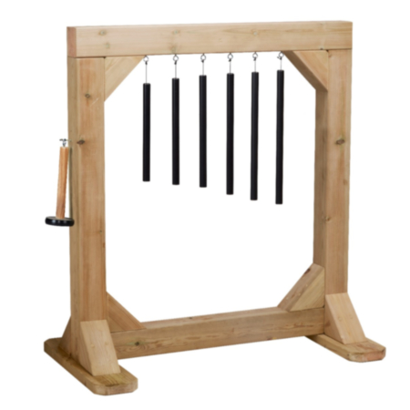Millhouse Early Years Wooden Outdoor Musical Chime Frame