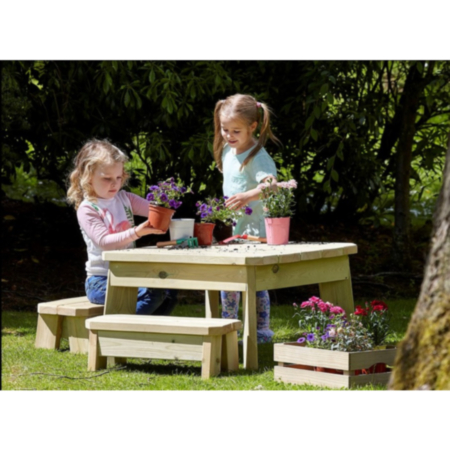 Millhouse PreSchool Square Table and Bench Set 