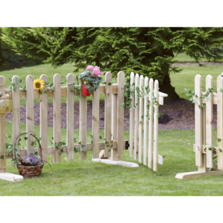 Millhouse  Outdoor Redwood Moveable Fence Panel Divider