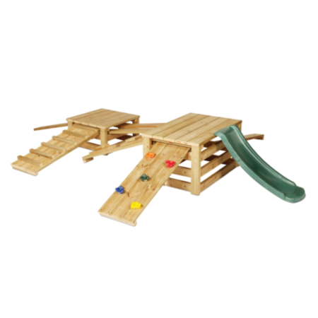 Millhouse Outdoor Early Years Wooden Adventure Climbing Set