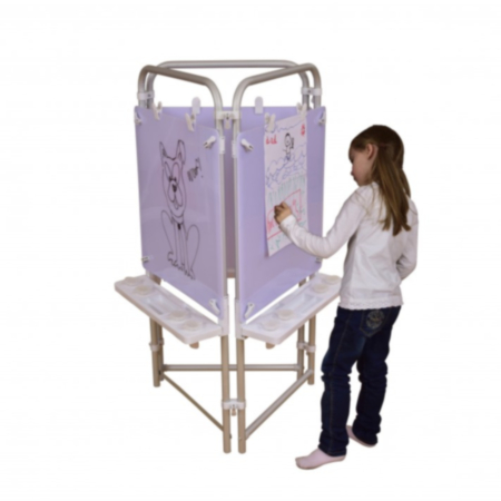 Early Years Three Sided Easel Set (With 3 Dry Wipe Boards)