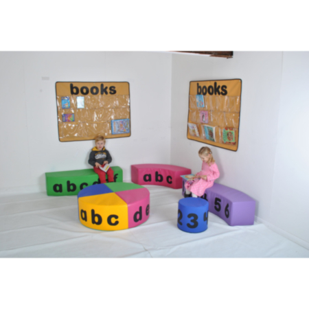 Early Years Classroom Reading Corner Giant Wiggly 5-Piece Set