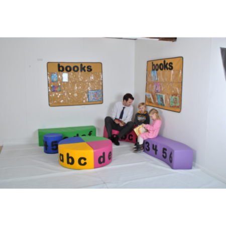 Early Years Classroom Reading Corner Giant Wiggly 5-Piece Set