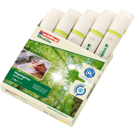 Edding-24 Ecoline Highlighters Pack 10 Yel