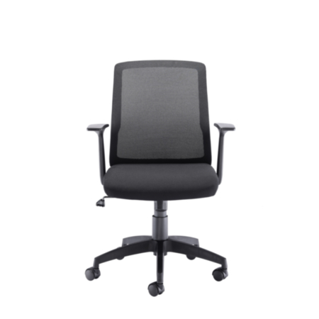 Denali Black Mesh Mid Back Ergonomic Office Operator Chair 