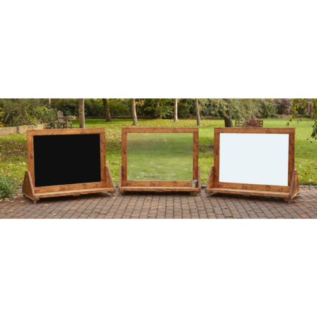 Early Years Outdoor Mobile Art Easel Trio Set