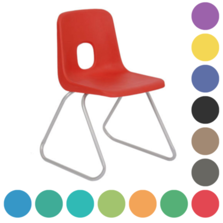 Hille E Series Skid Base Classroom Chair