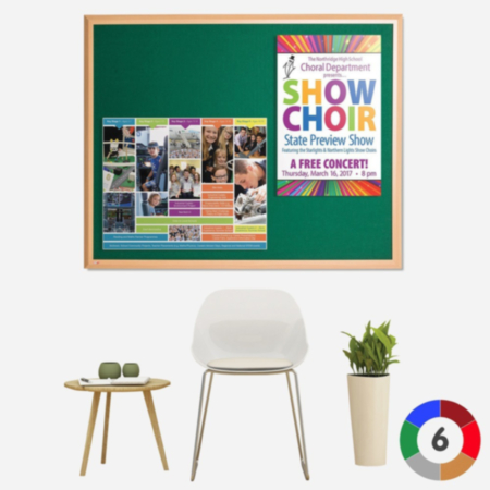 Eco-Premier Noticeboard - Black Frame