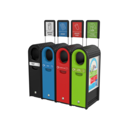 Outdoor Recycled EcoArc Bin for Public Spaces