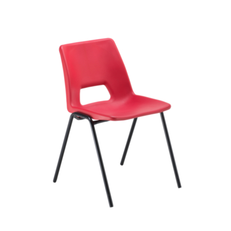 Economy Polypropylene Chair - Red