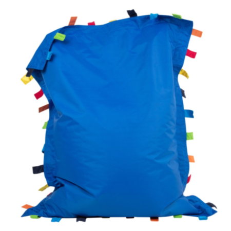 Blue Sensory Touch Tags School Classroom Bean Bag Floor Cushion