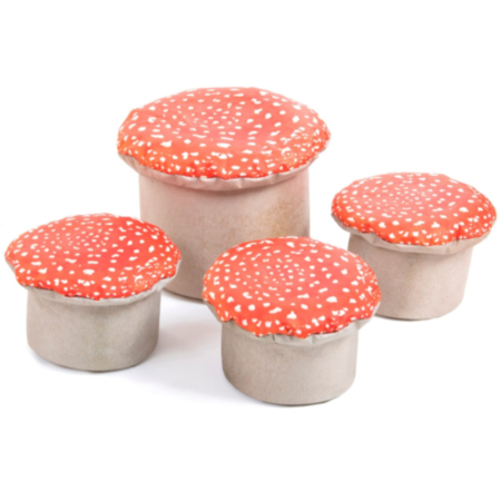 Learn About Nature Small and Large Toad Stools - Pack of 4