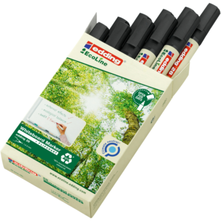 Edding28 Eco Bullet Boardmarker Pack 10 Blk