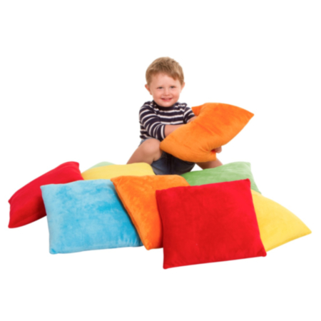 Softies Early Years Sensory Cushions with FREE Storage Holdall - Pack of 10 