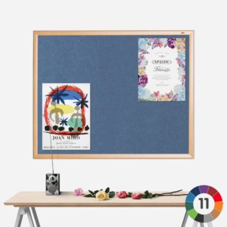 Eco-Colour Light Oak Noticeboard
