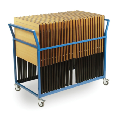 Exam Desk Trolley - Blue Frame