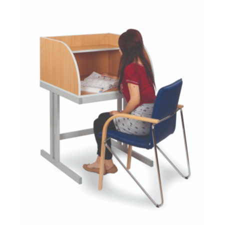 Study Carrel with Cantilever Legs