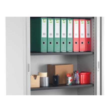 Steel Tambour Shelf - Black
