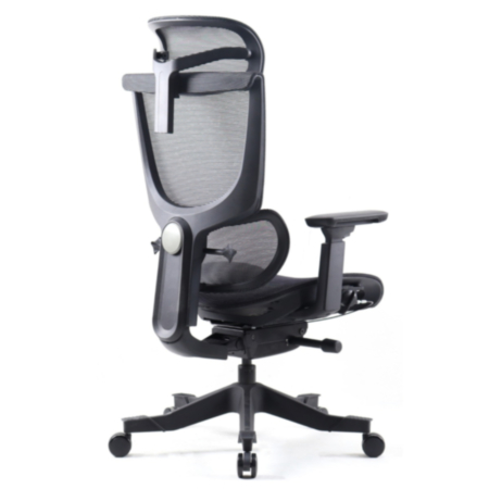 Elise Black Mesh Back Ergonomic Office Chair with Headrest